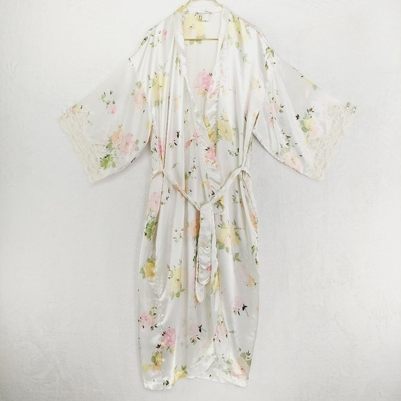 Christian Dior Beautiful Floral Print Wrap Robe Sleepwear 3448 | Poshmark