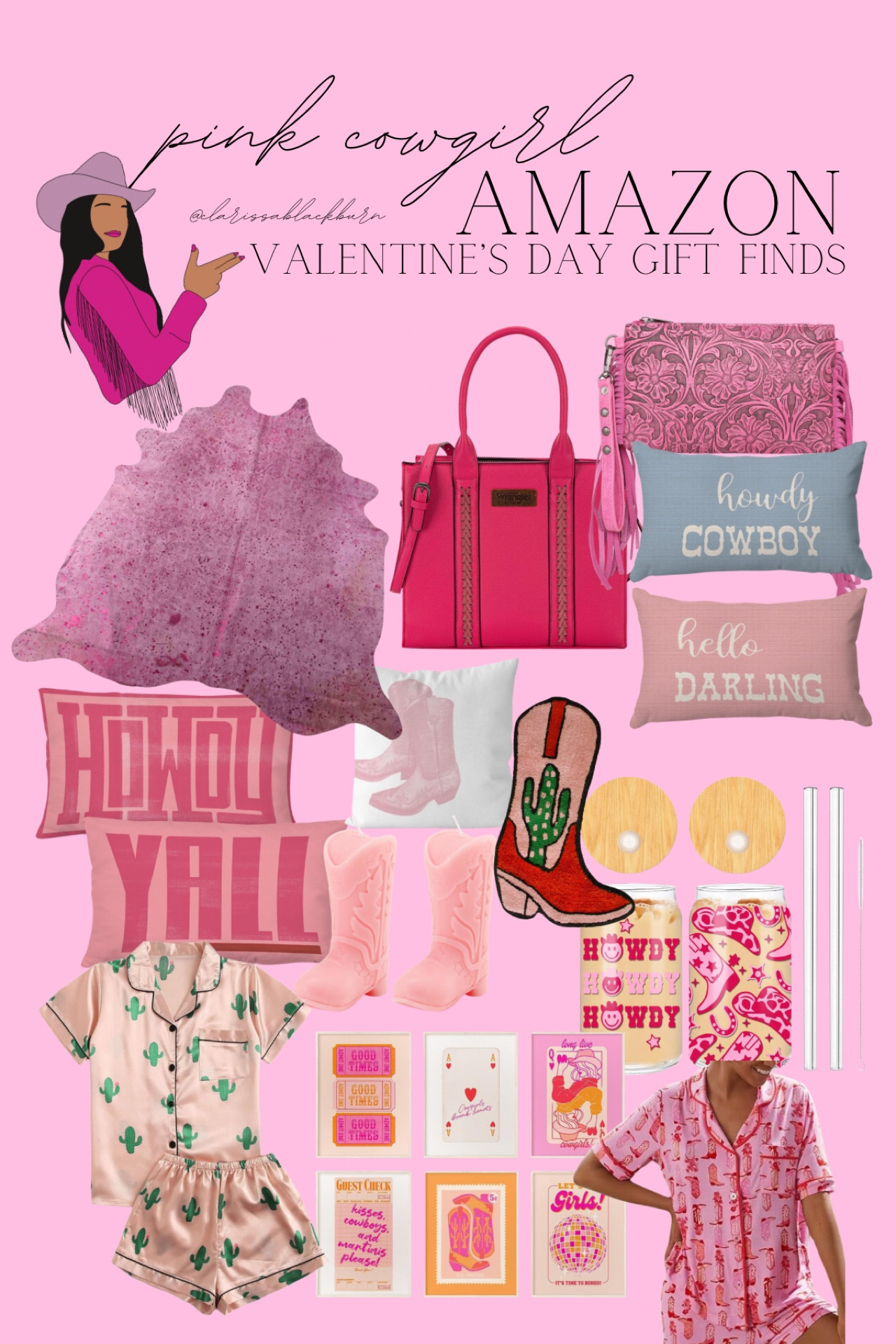 Pink Cowgirl Valentines Day Gift Ideas 💗
#westernlifeandstyle #westernfashion #valentinesdaygifts #westernoutfit #cowgirlfashion #pinkcowgirl #westernamazonfinds #westernamazon #westernamazonfavorites #westernamazondecor #westernhomedecor #westerndecor #ranchhomedecor #cowboyliving #Westernfavs #Westerngiftideas #westerngifts #westerngiftguide #Westerngiftideas 

#LTKGiftGuide #LTKSeasonal #LTKfindsunder100