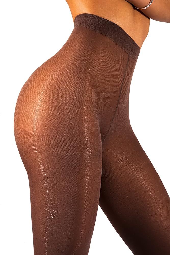 sofsy Opaque Microfibre Tights for Women - Invisibly Reinforced - Footed Pantyhose High Waist for Wo | Amazon (US)