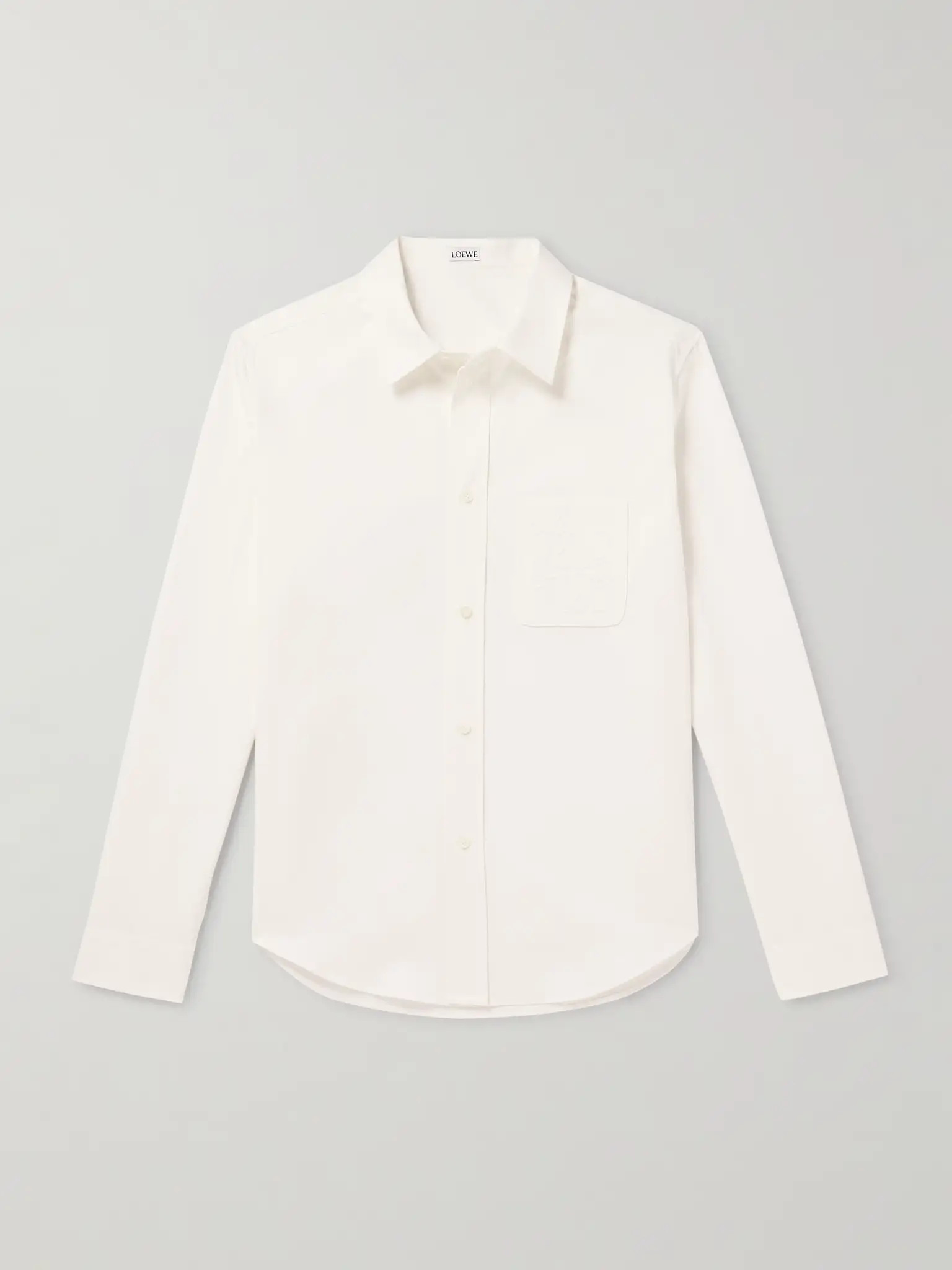 Logo-Embroidered Cotton-Twill Shirt | Mr Porter (APAC)