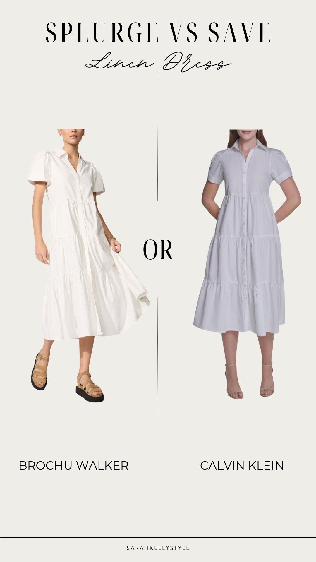 This white linen dress is apart of my spring capsule wardrobe! These are both great options for any budget!

#LTKSeasonal #LTKOver40 #LTKootd
