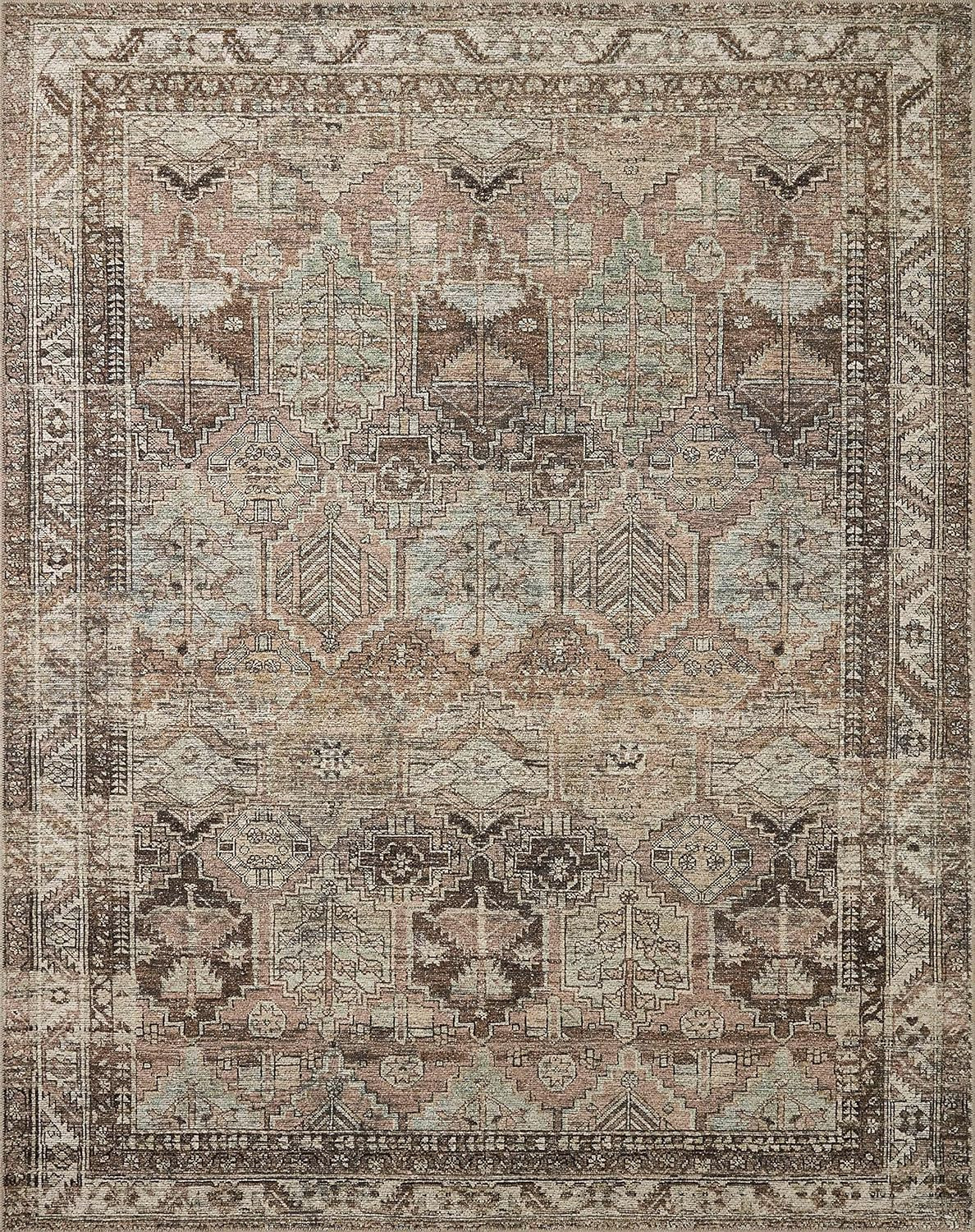 Amber Lewis x Loloi Billie Collection BIL-03 Clay / Sage 5' x 7'6" Area Rug | Amazon (US)