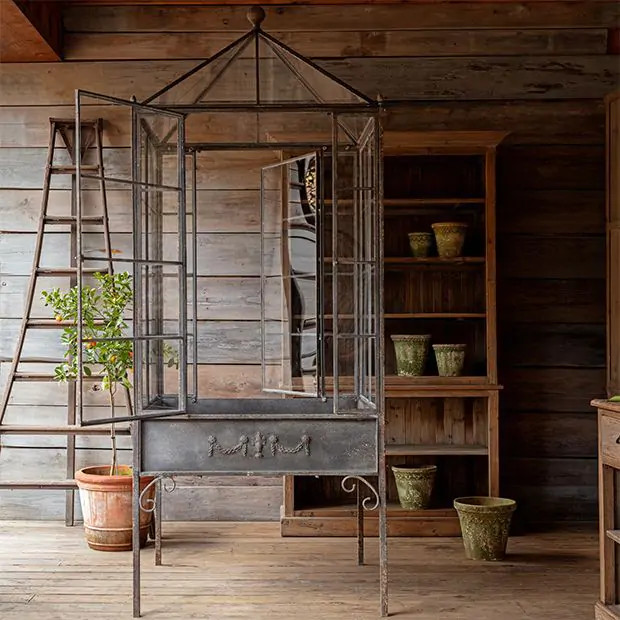 Rustic Conservatory Display Table | SHIPS FREE | Antique Farm House