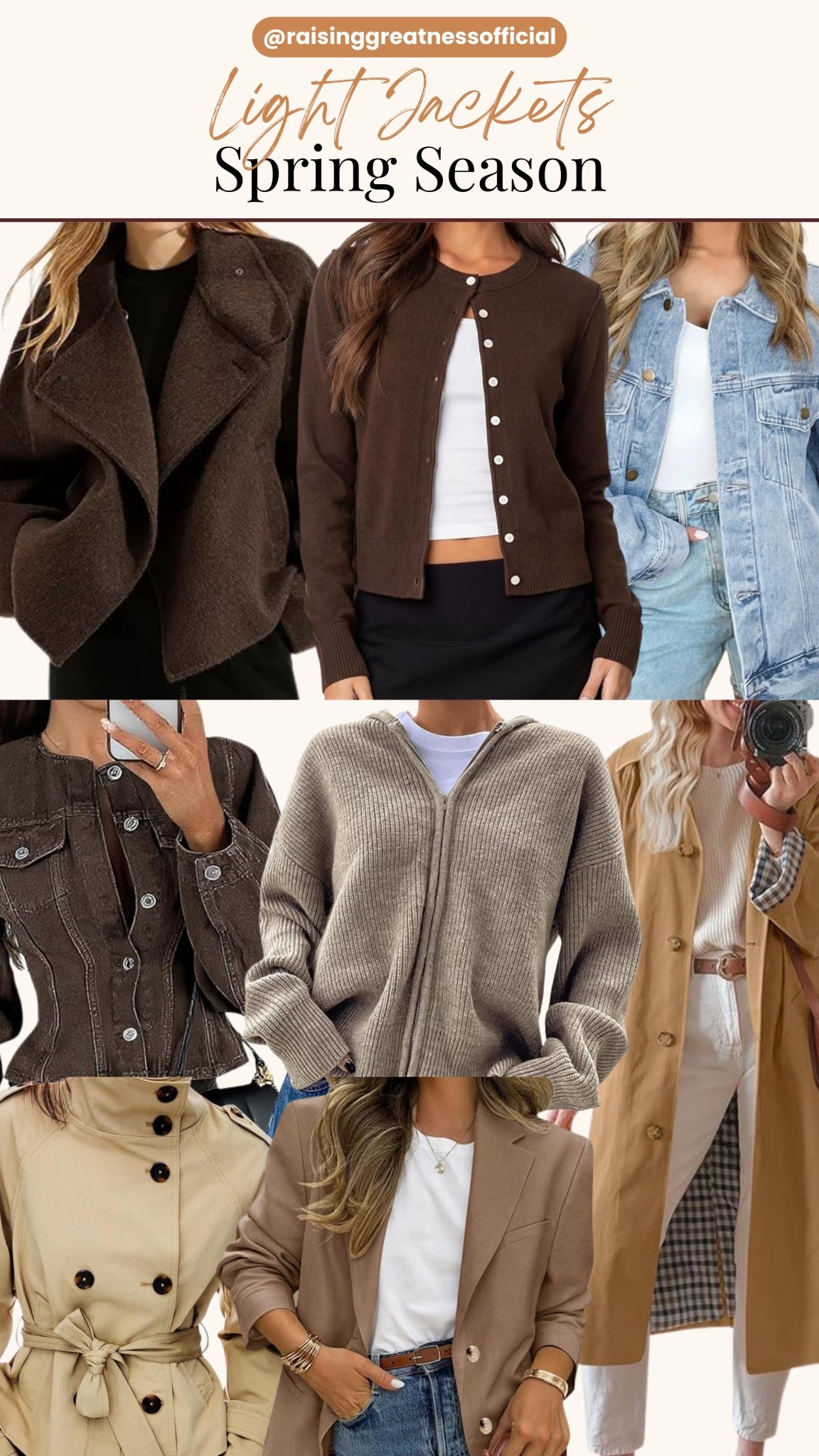 Stay stylish and comfortable this season with light jackets perfect for spring layering. From chic blazers and denim jackets to lightweight trench coats and casual everyday layers, these must have pieces elevate any outfit while keeping you cozy. Perfect for transitioning your wardrobe into warmer weather with effortless style.

#SpringFashion #LightJackets #SpringStyle #ChicOutfits #LayeringStyle #FashionInspo #AmazonFashion #SpringOutfits #EverydayStyle #StyleInspiration

#LTKSaleAlert #LTKootd #LTKSeasonal