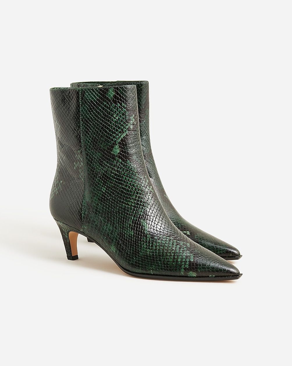 New Stevie ankle boots in snake-embossed Italian leather | J. Crew US