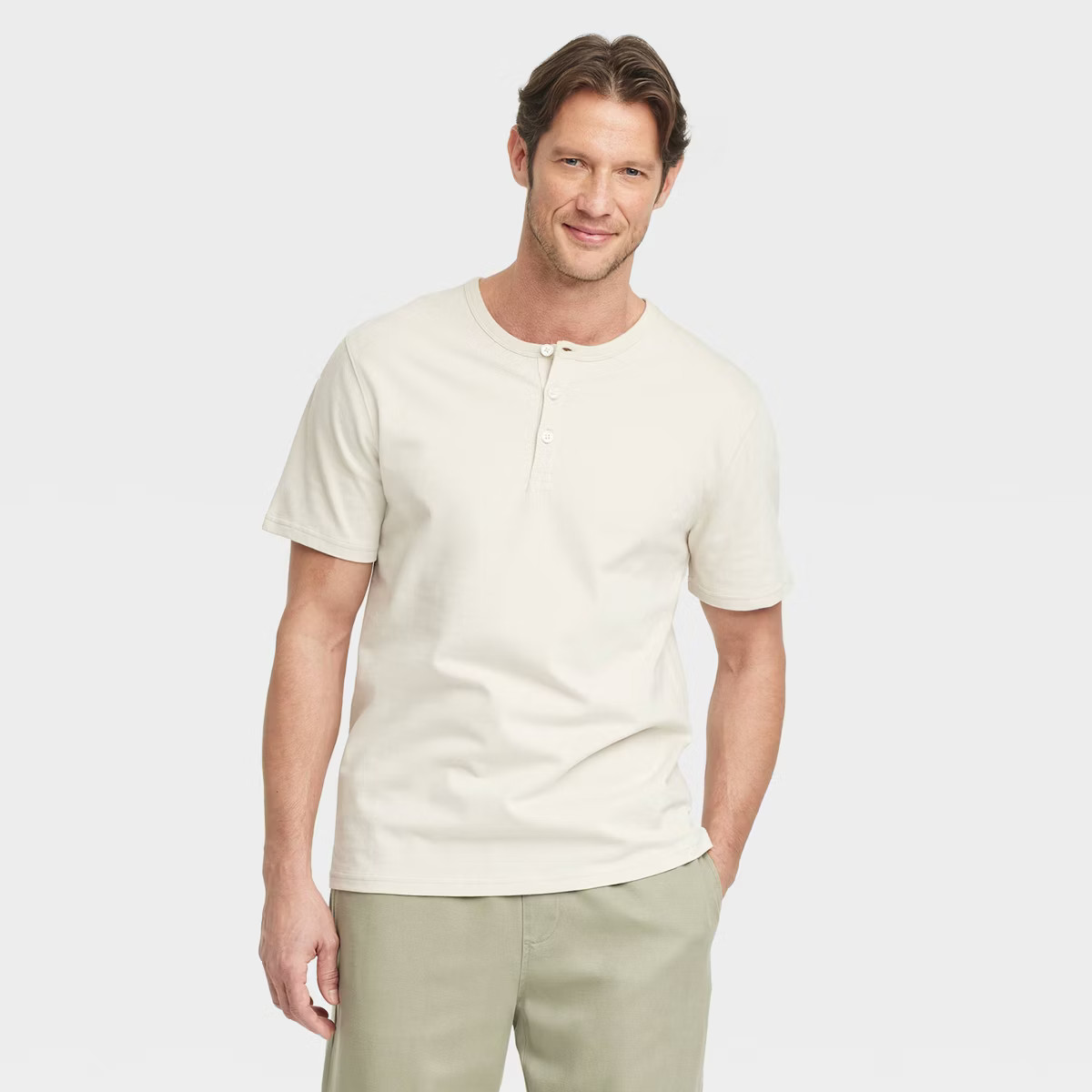 Men's Vintage Short Sleeve Henley Shirt - Goodfellow & Co™ | Target