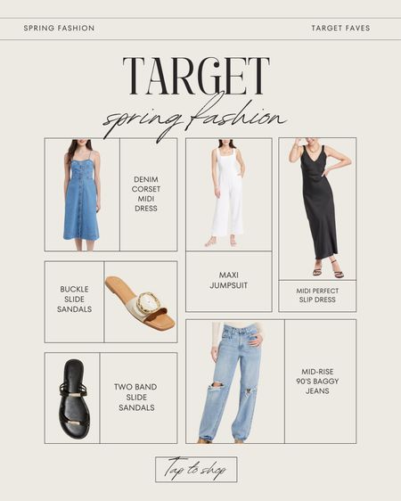 How cute are these spring fashion finds from Target! Grab a slip midi dress, sandals or these baggy jeans! 

Target fashion, women’s fashion, spring outfit, spring fashion, target finds, trending fashion, target new arrivals 

#LTKfindsunder50 #LTKSeasonal #LTKstyletip