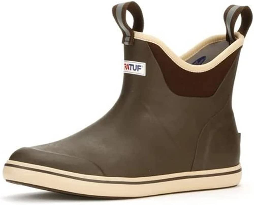 Xtratuf Men's 6 Inch Ankle Deck Boot, Brown, Size 9 | Amazon (US)