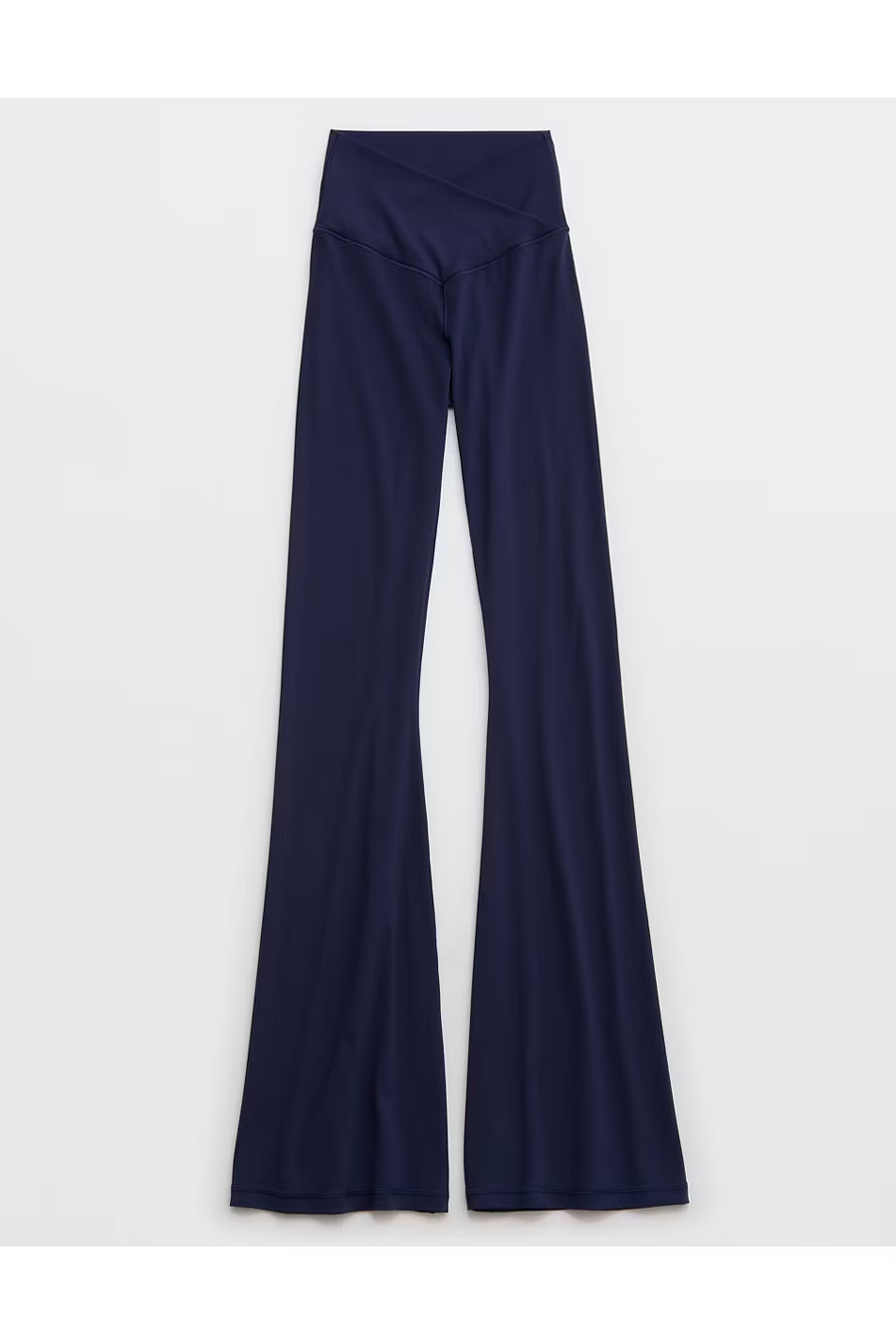 OFFLINE By Aerie Real Me High Waisted Crossover Flare Legging Women's Royal Navy XXS | Aerie