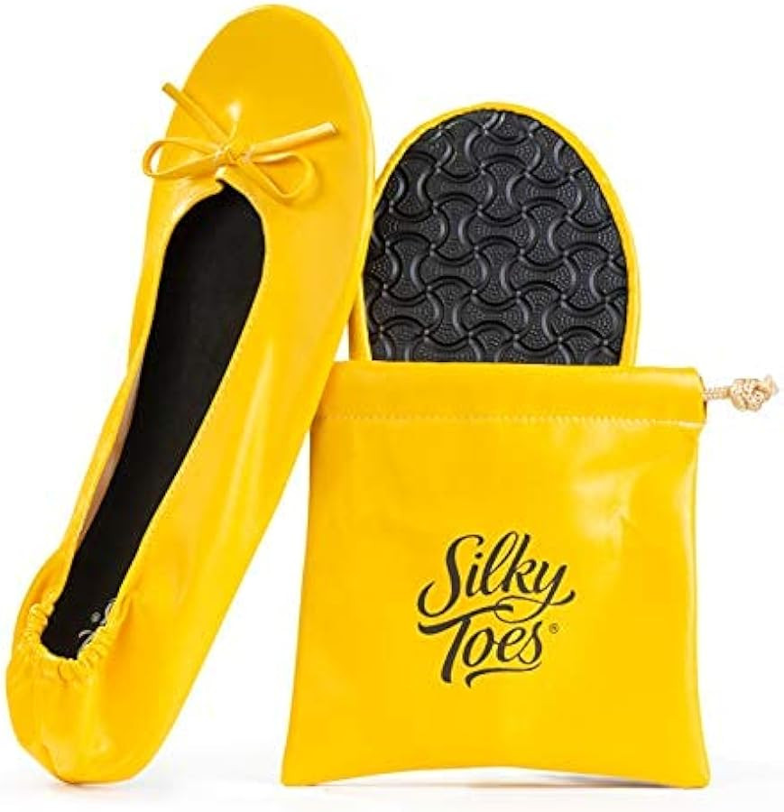 Women's Foldable Portable Travel Ballet Flat Roll Up Slipper Shoes | Amazon (US)