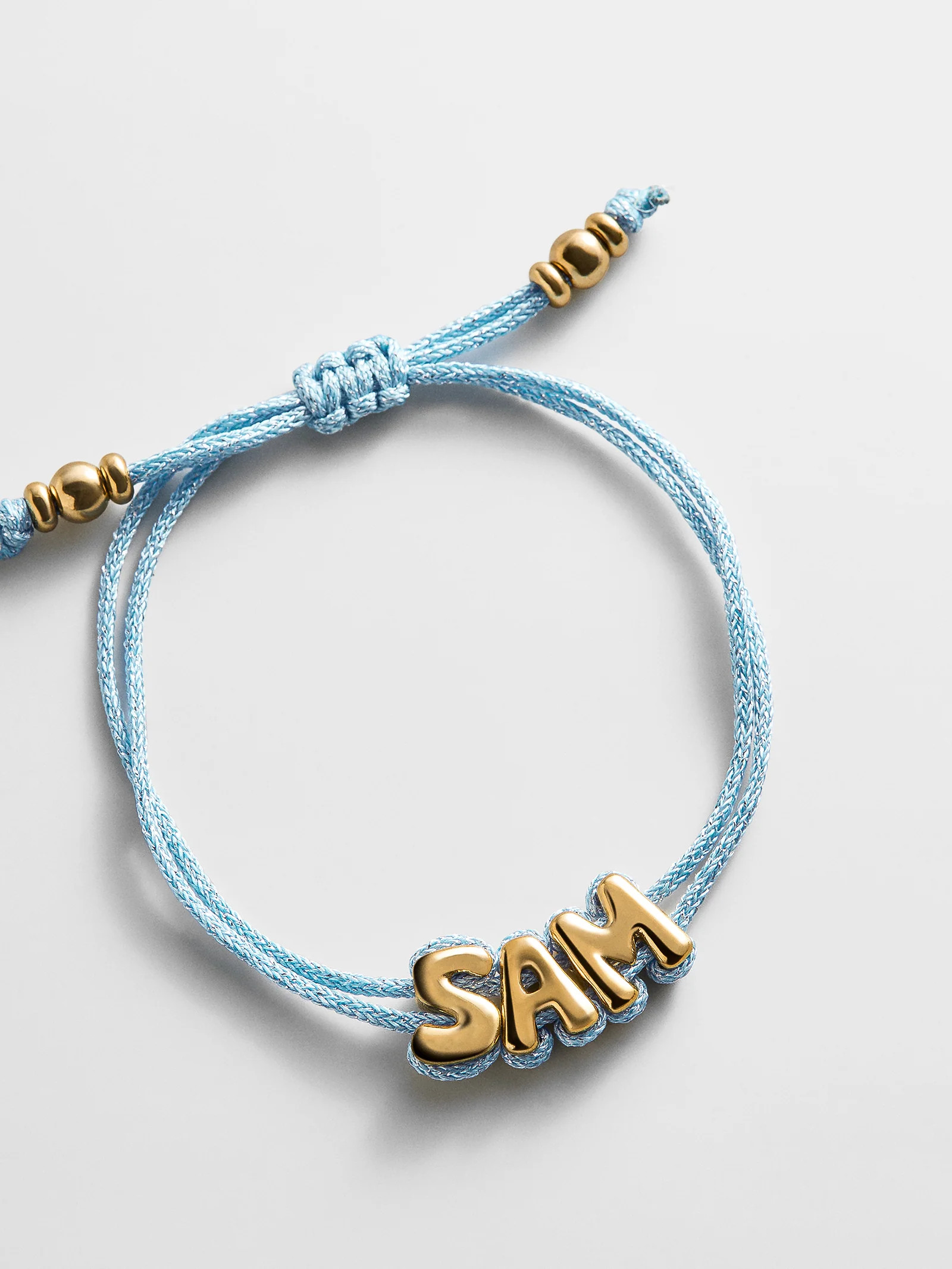 Wrapped Up Bubble Waterproof Custom Cord Bracelet - Blue | BaubleBar