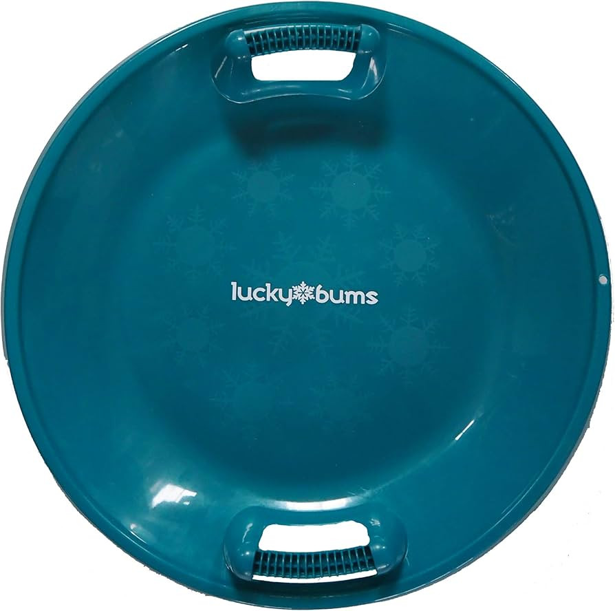 Lucky Bums Plastic Saucer Snow Sled, Green, 25 inch diameter | Amazon (US)