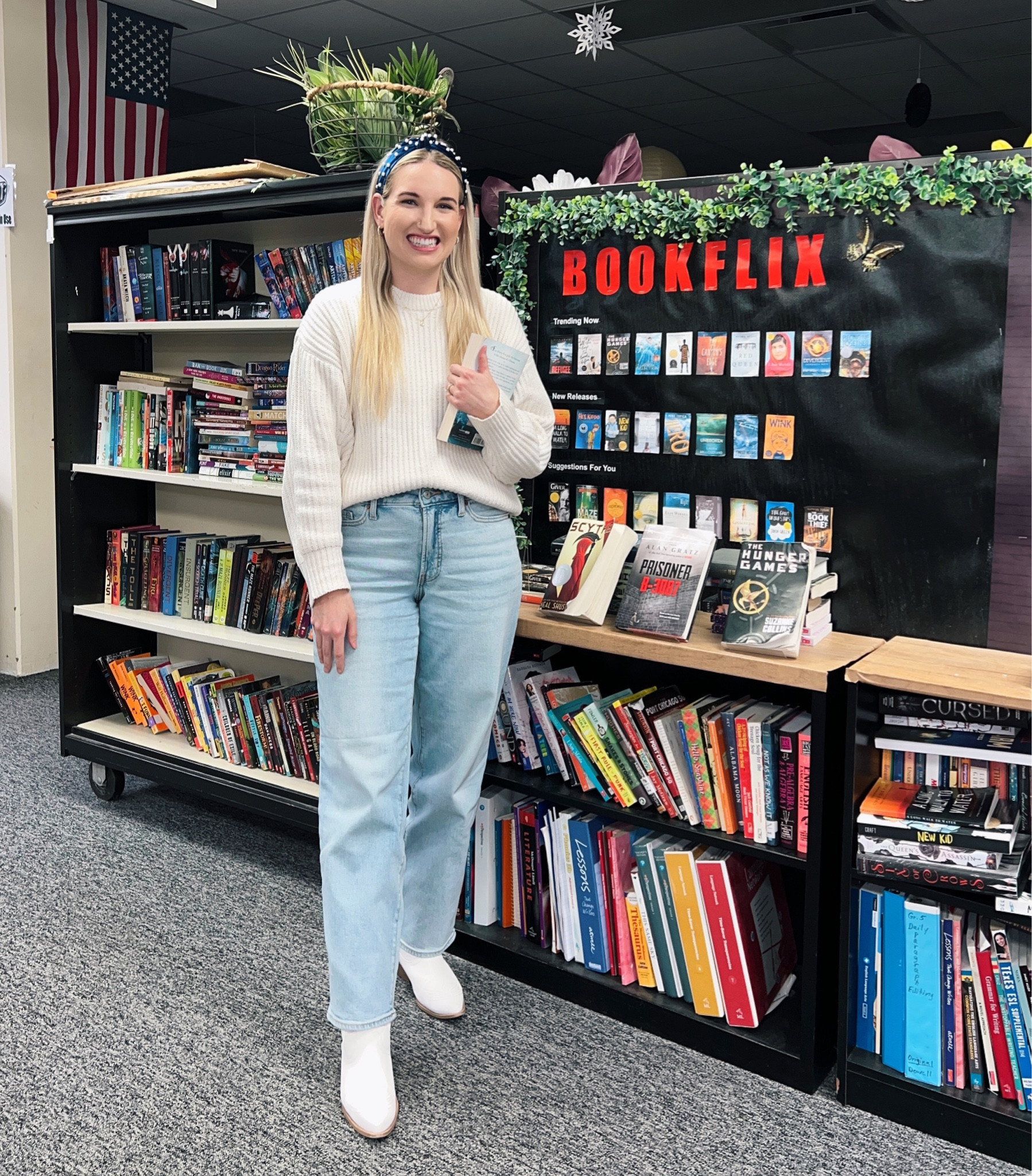 Winter teacher outfit inspo 🤍

Sweater:Medium, Target (sold out)
Pants: Size 8 (fit true to size, loose fit), Old Navy
Shoes: Size 8 (fit true to size), Amazon 
Jewelry: Kendra Scott & Kohls 
Headband: Amazon

#LTKunder50 #LTKworkwear #LTKfit