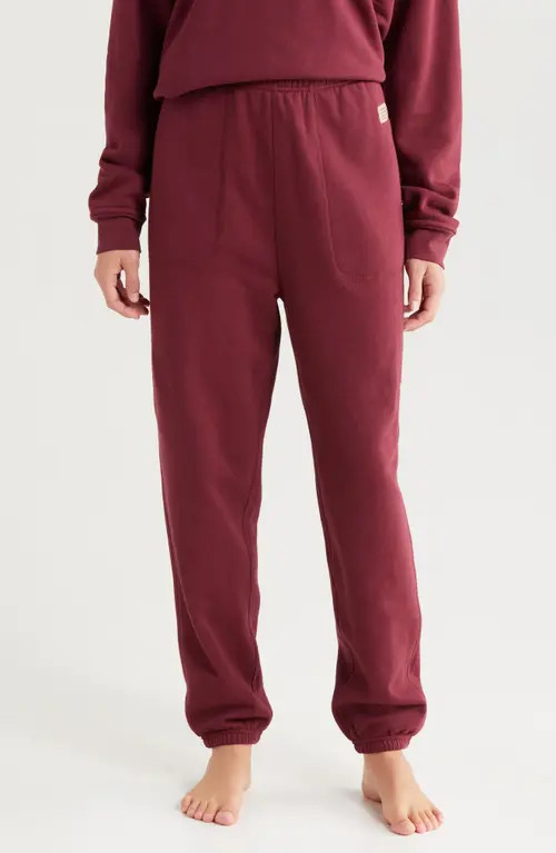 Lunya Silksweats™ Reversible Pajama Joggers in Calliope Wine at Nordstrom, Size Small | Nordstrom