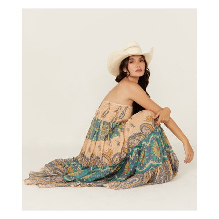 Free People Women s Super Thrills Floral Print Maxi Skirt - OB1904071-BLUSKY | Walmart (US)