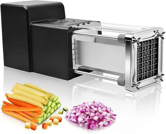 Electric French Fry Cutter, Sopito Commercial Grade Potato Cutter with 1/2-Inch Blade Stainless S... | Amazon (US)