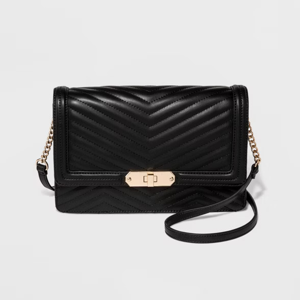 Quilted Flap Lock Crossbody Bag - A New Day™ | Target