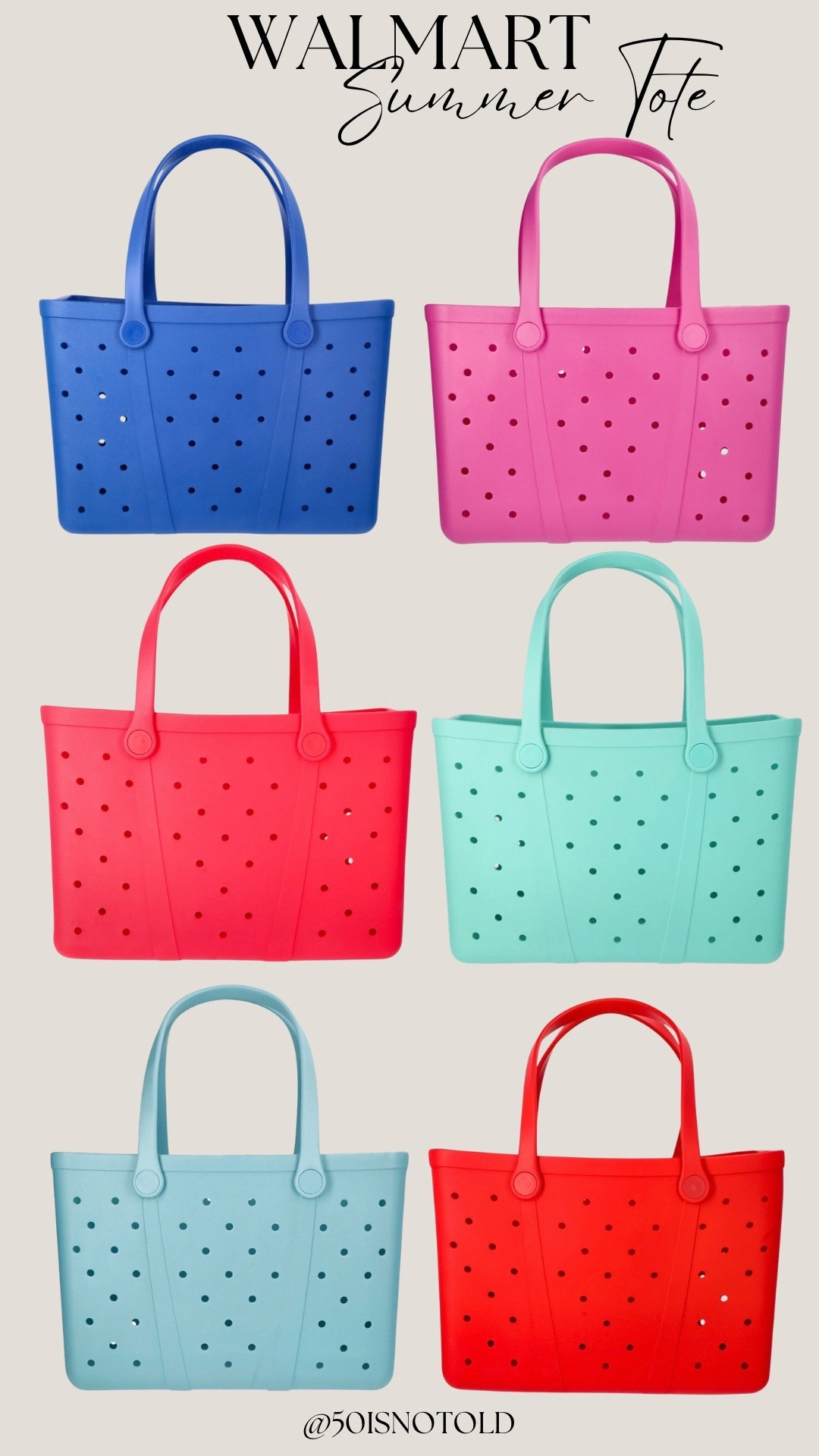 Who doesn’t love a good tote bag? These are a great alternative to the popular Bogg Bags! These are back again at Walmart, but this year there’s more color options. They’re all under $20!

#LTKTravel #LTKMothersDay #LTKmomlife