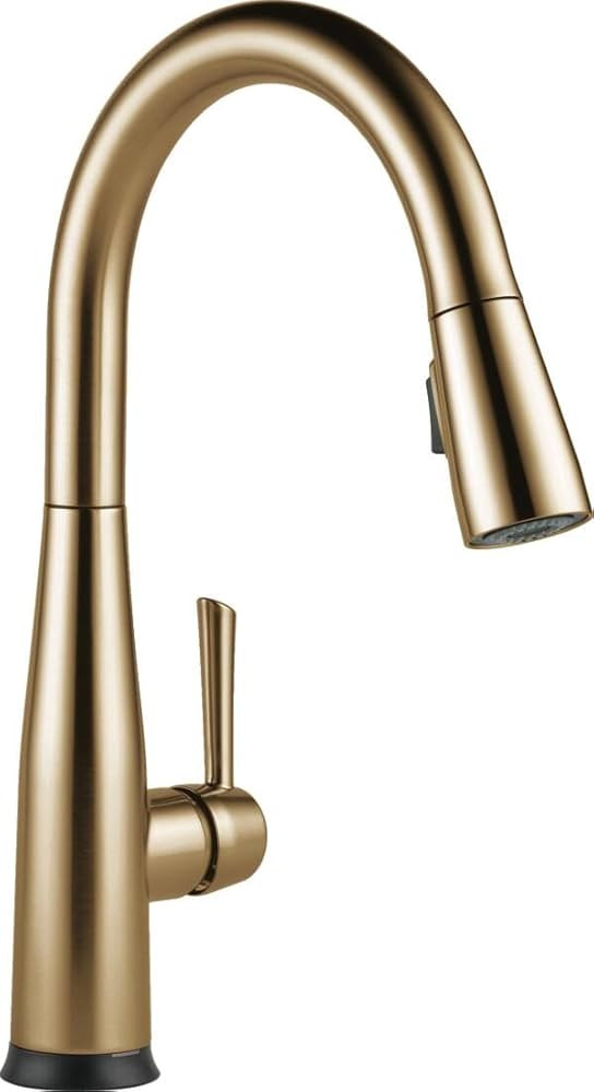 Delta Essa Brushed Gold Touch Kitchen Faucet with Pull Down Sprayer, Modern Single Hole Touch On ... | Amazon (US)