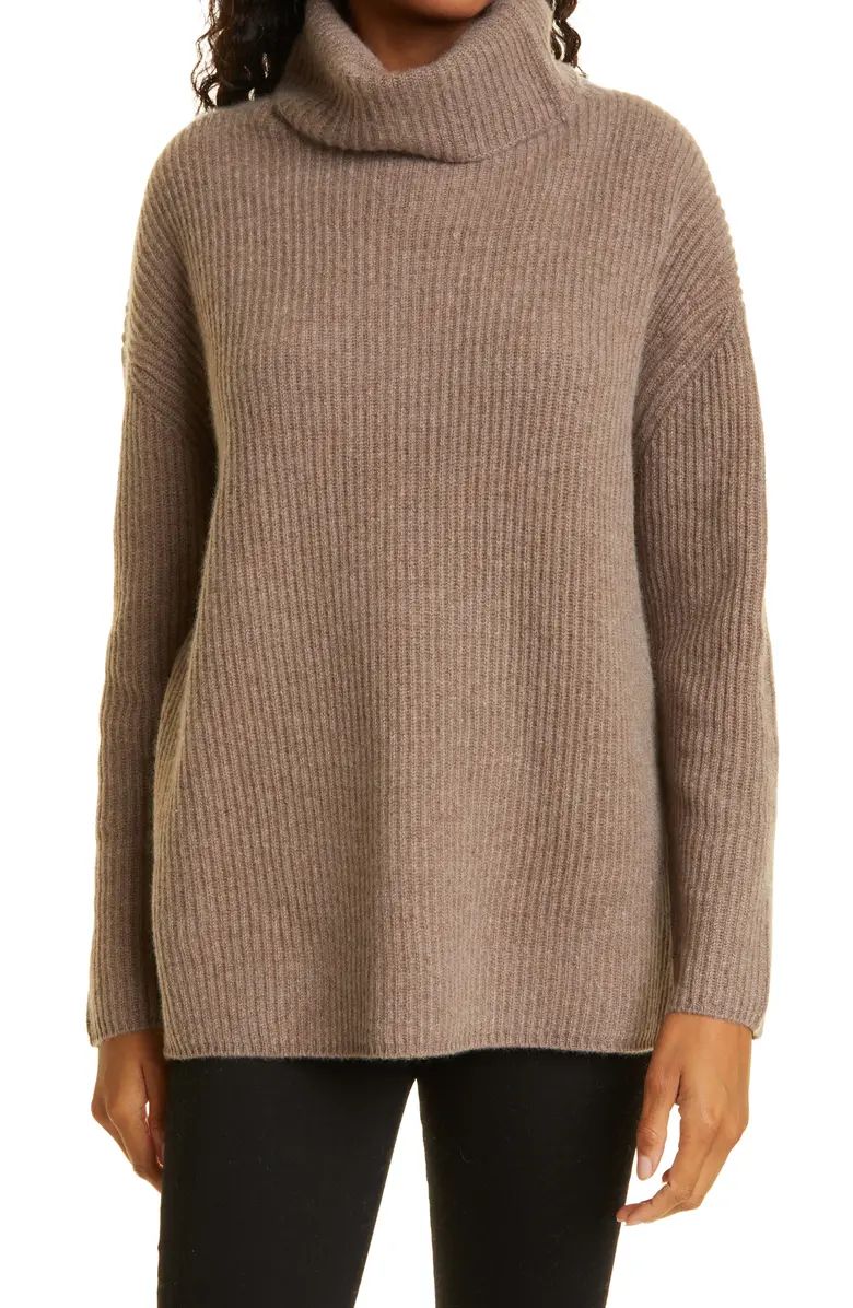Funnel Neck Cashmere Tunic Sweater | Nordstrom