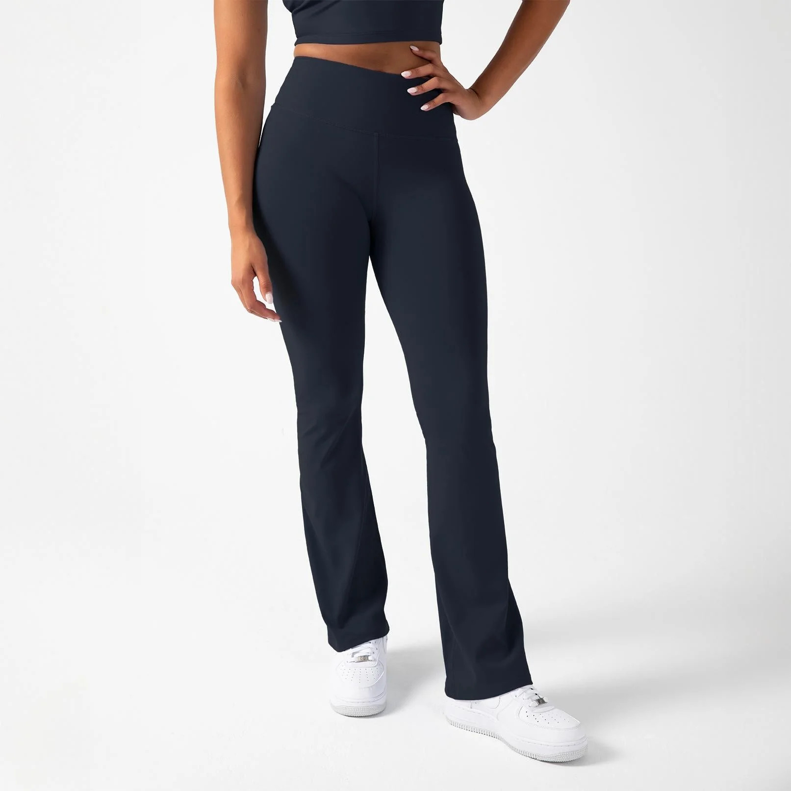 YITTY Active Women's Ultraluxe Kick Flare High Waist Legging, Athleisure, 4-Way-Stretch, Deep Nav... | Walmart (US)