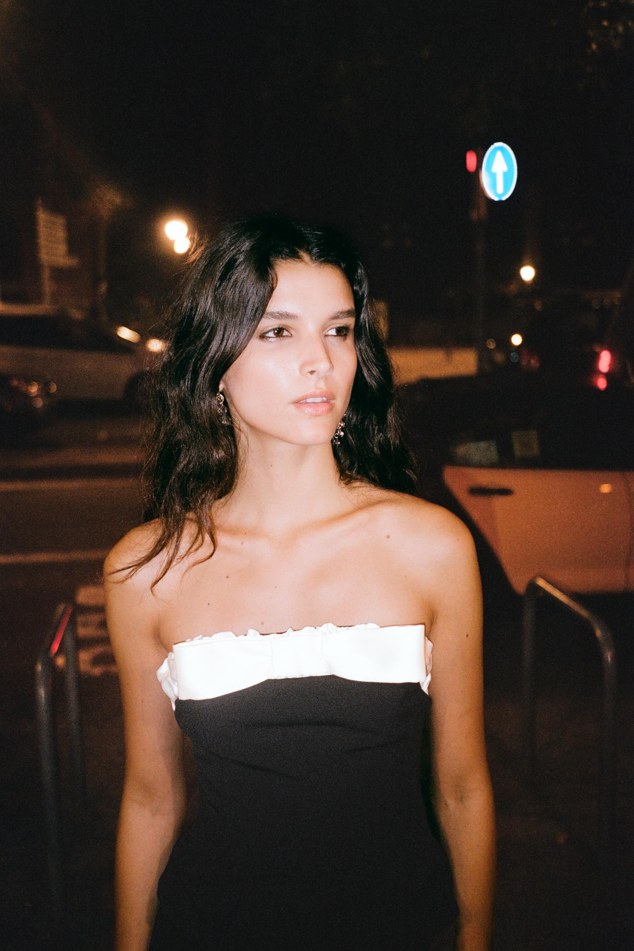 CONTRAST BOW BANDEAU TOP | Zara US