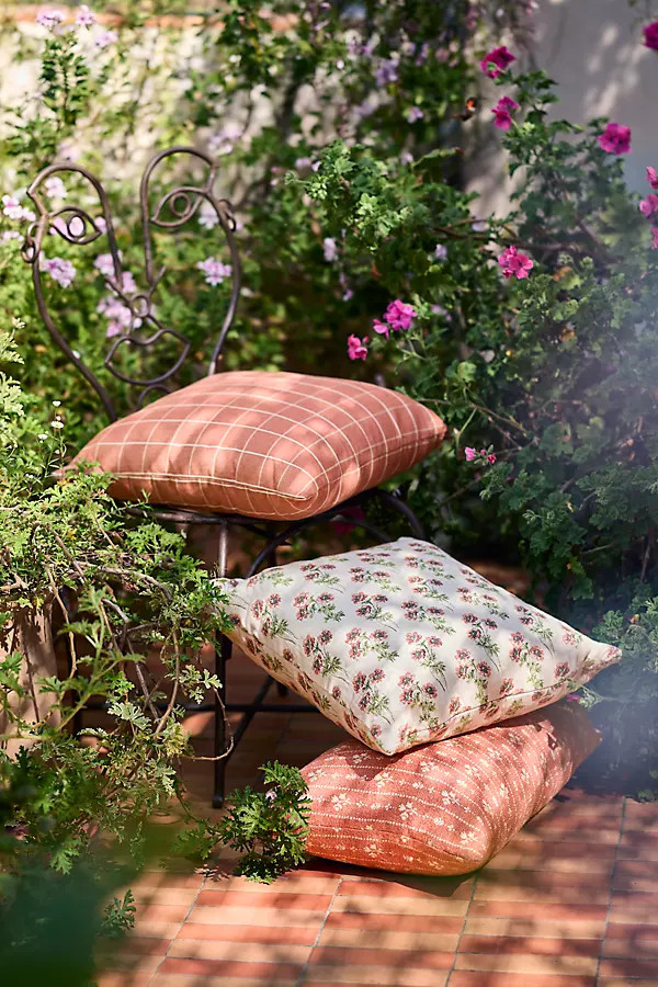 Garden Bloom Outdoor Pillow | Anthropologie (US)