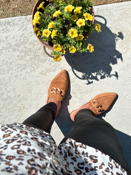 I’ve been obsessed with slip on mule shoes lately. I found this super cute Women's Amber Slip-On Mule Flats - A New Day. So comfy and stylish! #Flats #mule #slides #fashion #shoes 

