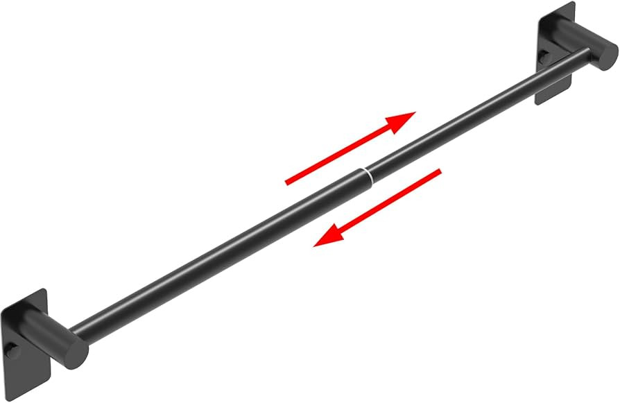 Towel Bar, 14inch to 25inch Adjustable Towel Holder Rod, Self Adhesive Wall Mounted Hand or Body ... | Amazon (US)