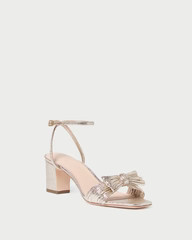 Kimora Champagne Pleated Bow Heel | Loeffler Randall