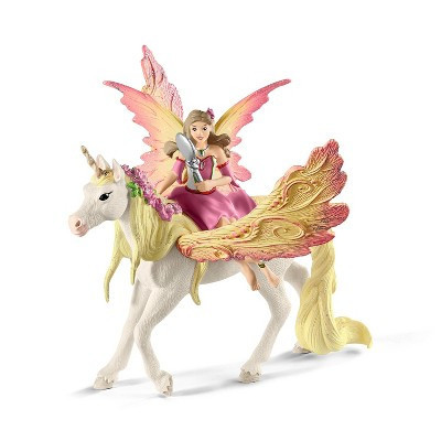 Schleich Fairy Feya with Pegasus Unicorn: Plastic Figures Set, Bayala Collection, Includes 3 Parts | Target
