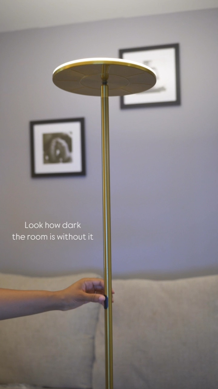 Gold lamp. Bright lamp. Lamp for low light room. Brass lamp. LED floor lamp. Living room lamp. Office lamp. Amazon Lamp

#lamp #roomlamp #officelamp #apartmentlamp 

#LTKHome #LTKBacktoSchool #LTKFindsUnder100