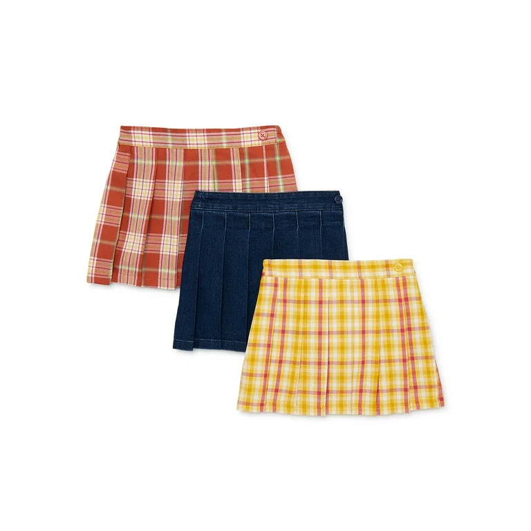 Garanimals Baby and Toddler Girl Tiered Skirt, 3-Pack, Sizes 12M-5T - Walmart.com | Walmart (US)