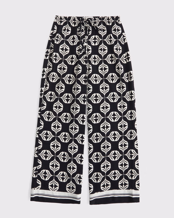 Women's Drapey Wide Leg Pull-On Pant | Women's Bottoms | Abercrombie.com | Abercrombie & Fitch (US)
