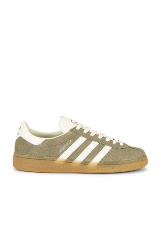 adidas Originals Munchen in Silver Pebble, Off White & Silver Metallic from Revolve.com | Revolve Clothing (Global)