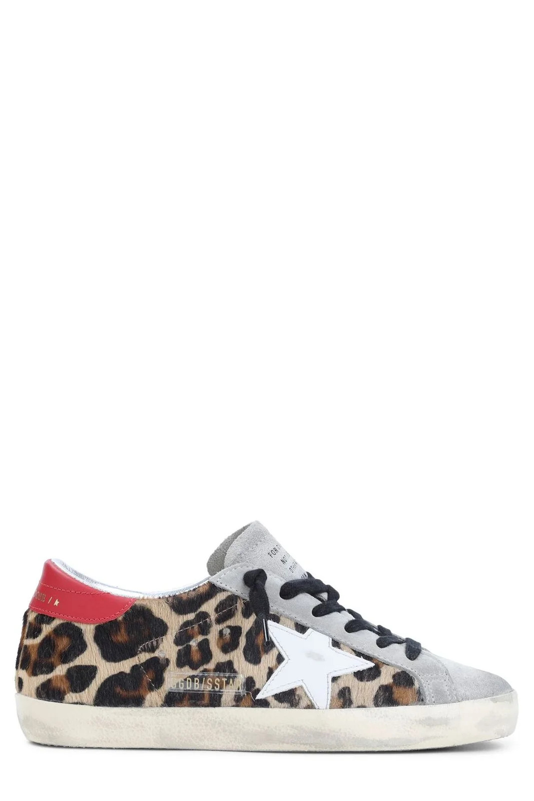 Golden Goose Deluxe Brand Super Star Leopard Pattern Sneakers | Cettire Global