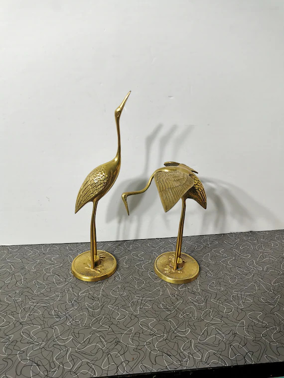 Vintage Mid Century Modern Brass Cranes Vintage Mid Century | Etsy | Etsy (US)