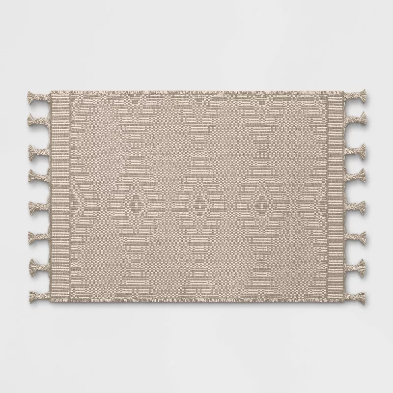 Diamond Outdoor Rug with Fringe - Threshold™ designed with Studio McGee | Target
