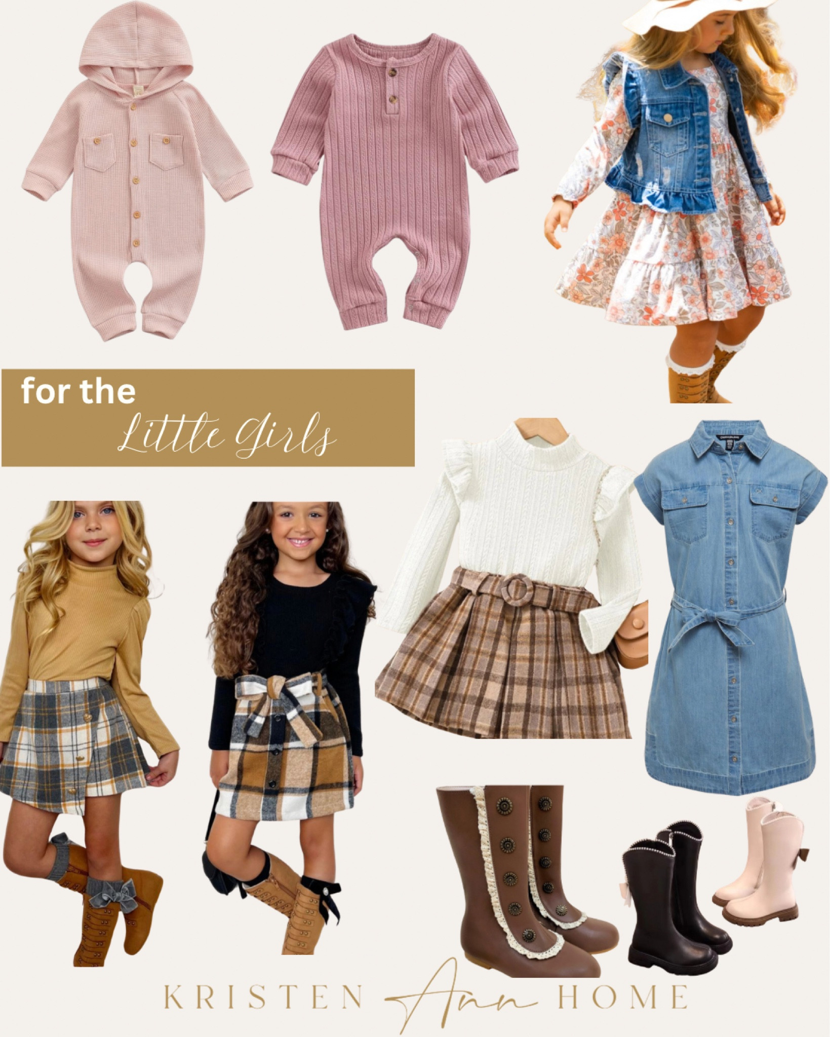 Little girl outfits for your beautiful girl or girls. Mix and match options. The cutest little girl boots!! Perfect outfits for family pictures for the little girl in your family. Mia Belle Girls has the cutest girl clothes! I am a boy mom so I can only dream of shopping for a girl. 

#LTKBaby #LTKKids #LTKFamily
