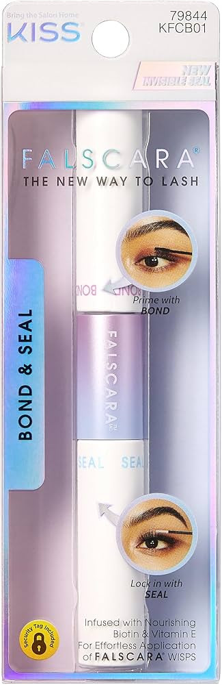 KISS Falscara DIY Eyelash Extension Bond & Seal Infused with Biotin & Vitamin E – Strong Gentle... | Amazon (US)