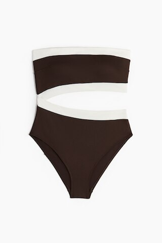Padded-cup cut-out bandeau swimsuit | H&M (UK, MY, IN, SG, PH, TW, HK)
