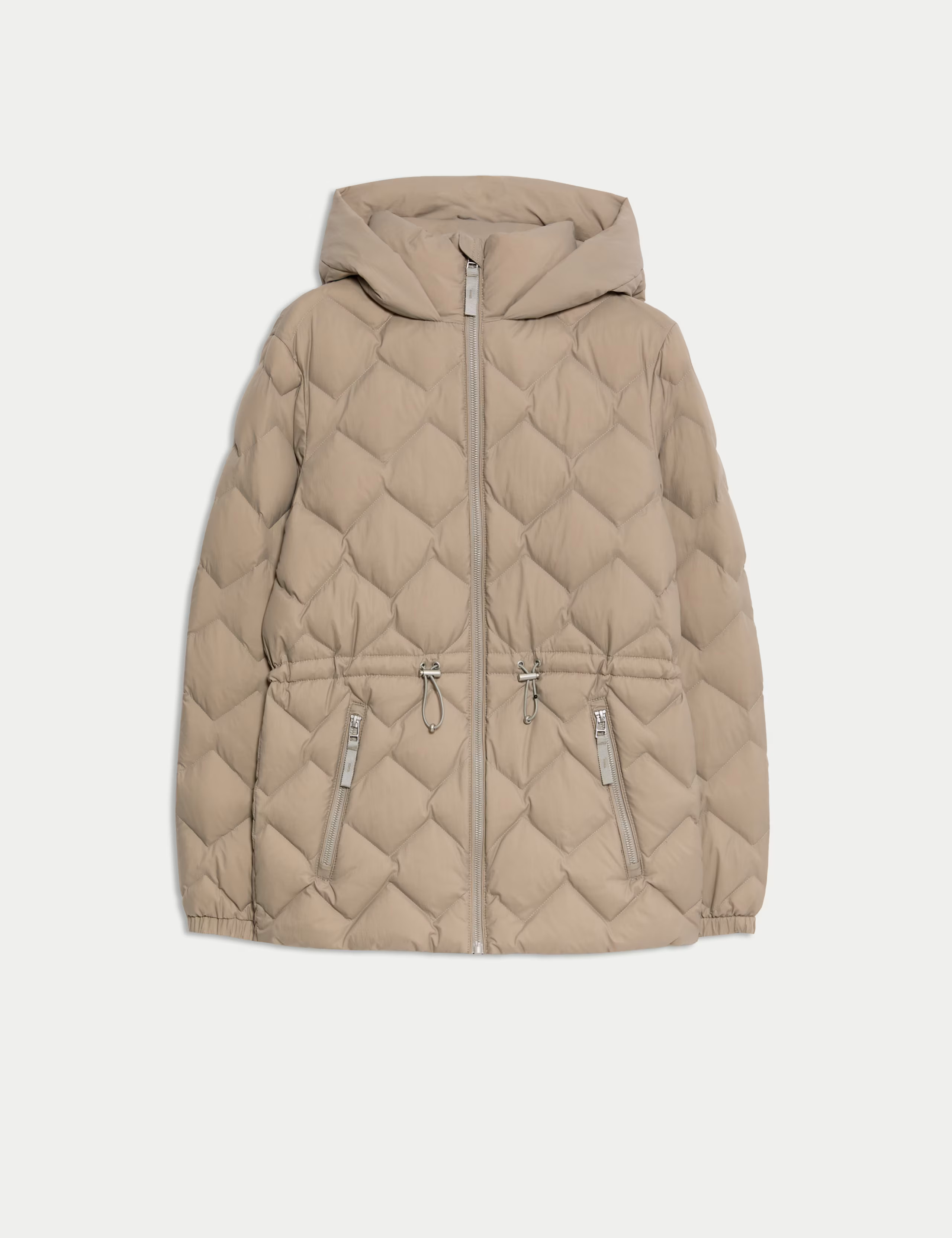 Feather & Down Zig Zag Quilted Jacket | Marks & Spencer (UK)