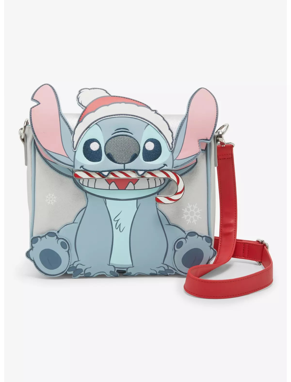 Loungefly Disney Lilo & Stitch Candy Cane Stitch Crossbody Bag | BoxLunch