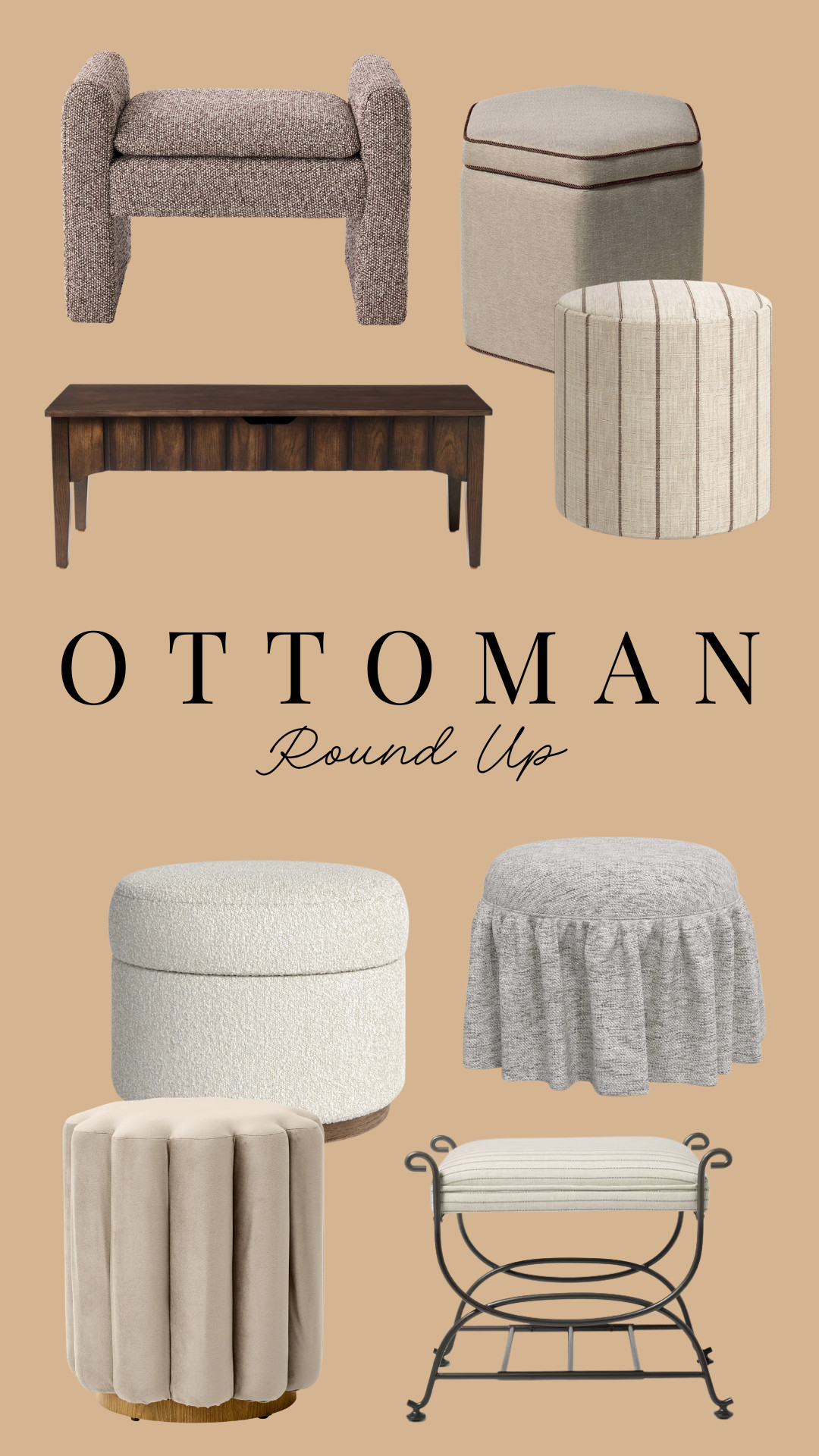 Ottoman Round Up!

furniture, home decor, interior design #Wayfair #Walmart #Target #Amazon 

 #LTKHome #LTKSaleAlert