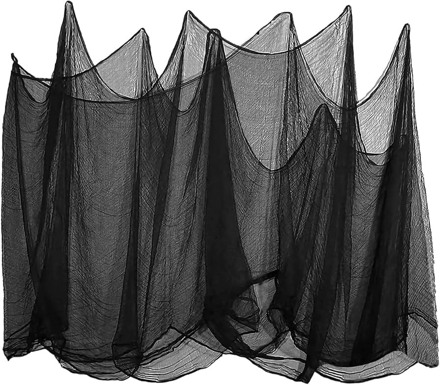 BokingOne Halloween Creepy Cloth, Black Scary Spooky Giant Cloth Stretchy Creepy Gauze -200x80inc... | Amazon (CA)
