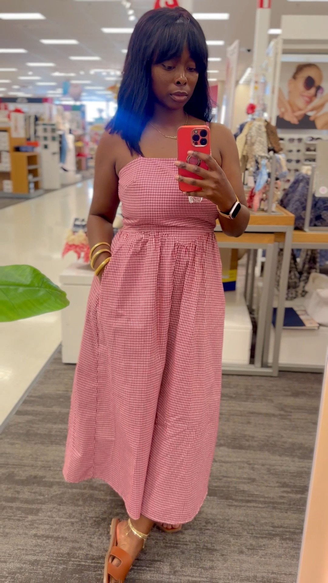 Red & White Gingham Dress.

#LTKStyleTip #LTKFindsUnder100