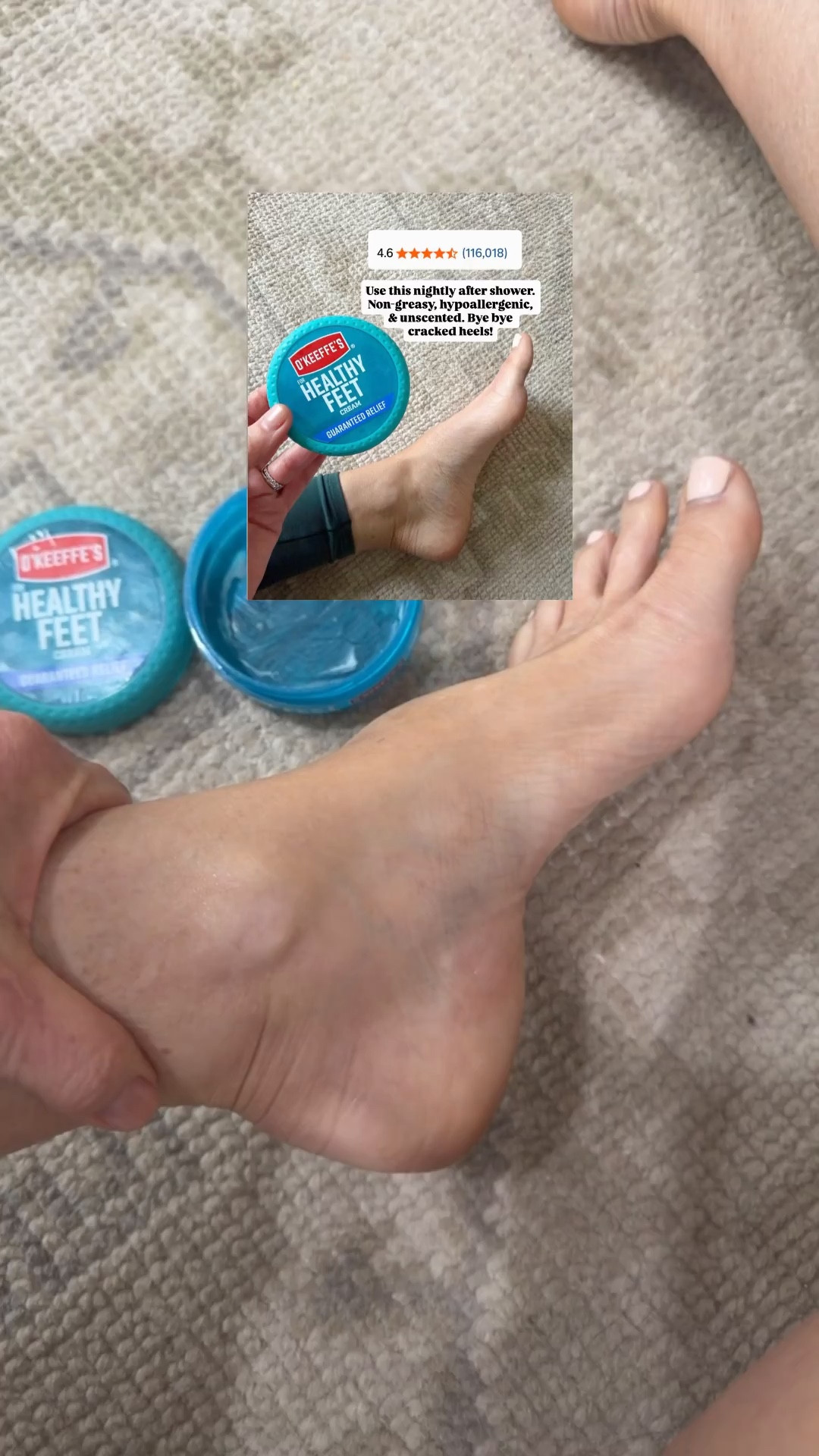 No cracked heels. No crusty heels and I walk barefoot everywhere 

Comment SHOP below to receive a DM with the link to this post on my LTK ⬇ https://liketk.it/5XDUh