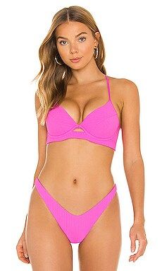 Luli Fama Underwire Bikini Top in Blushin' from Revolve.com | Revolve Clothing (Global)