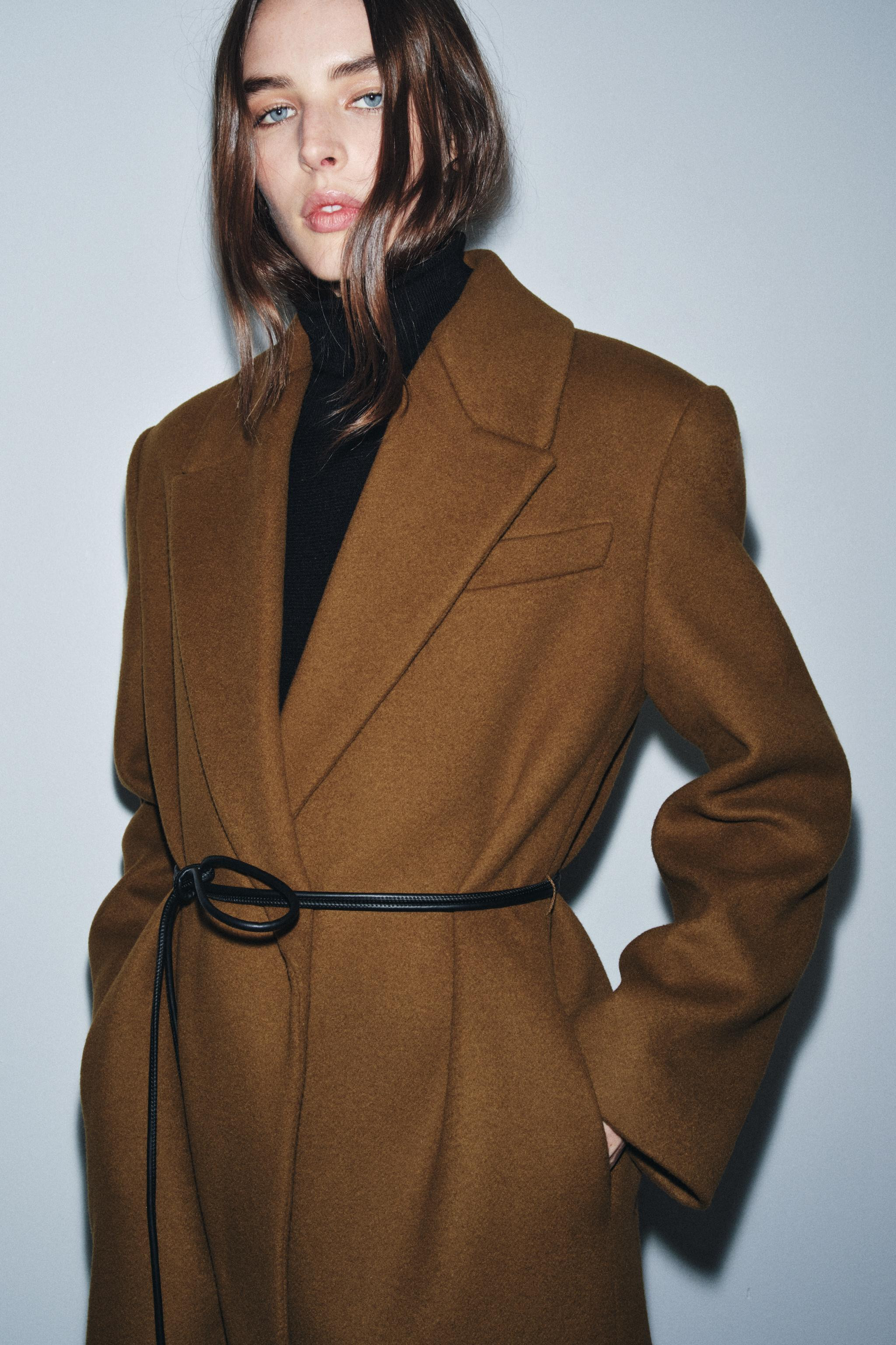 WOOL BLEND COAT ZW COLLECTION | Zara US