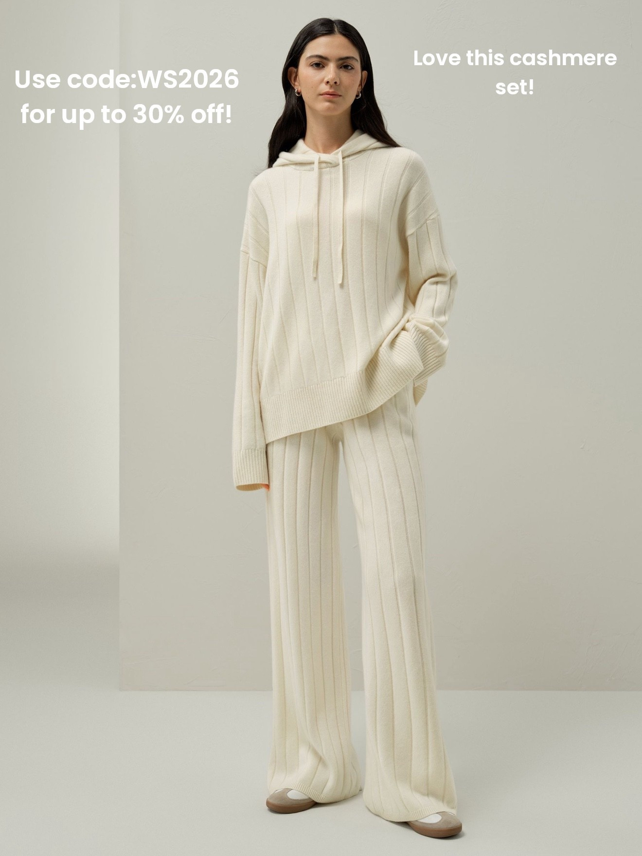 This Lilysilk ribbed cashmere set is so chic! They just added it to the sale for a limited time!! Stock is limited. 

Cashmere loungewear, loungewear set, lilysilk, chic style, elegant style, quiet luxury, natural fibers, cashmere, matching set

#LTKTravel #LTKootd #LTKPetite